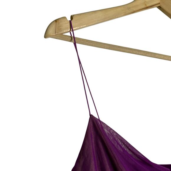 Gauge81 Lilburn Purple Draped Cowl Neck Sleeveless Mesh Camisole Tank Top S - Picture 9 of 16